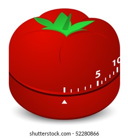 Tomato Clock Timer For Cook In Kitchen