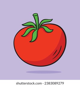 tomato. Concept isolated. Flat cartoon style vector