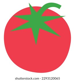 Tomato design element for website, application, printing, document, poster design, etc.