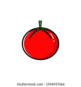Tomato design with flat design style