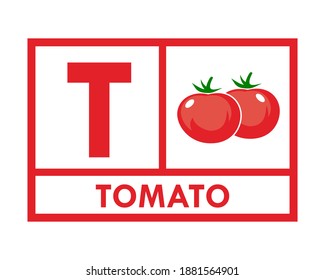 Tomato design logo template illustration