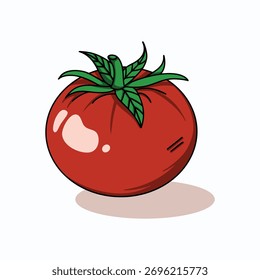 Vetor de design de ilustração digital de tomate