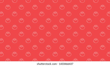 Tomato doodle pattern. wallpaper. tomato symbol. sign.background.