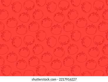 Patrón de doodle de tomate. fondo de pantalla. símbolo de tomate. para abrir el Navegador. de fondo.