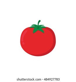 tomato flat design. vector illustration