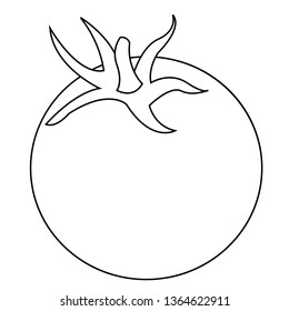 Tomato flat illustration