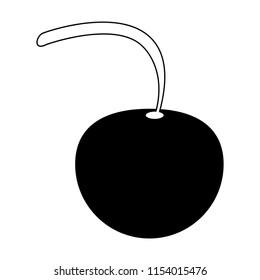 Tomato fresh vegetable in black and white