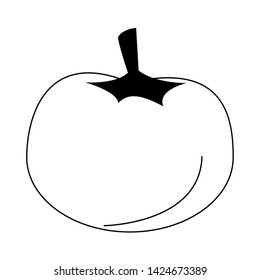 Tomato fresh vegetable cartoon isolated vector illustration graphic design