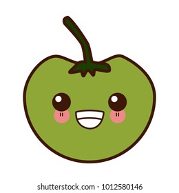 Tomato fresh vegetable cute kawaii cartoon