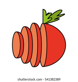 tomato fresh vegetable isolated icon vector illustration design