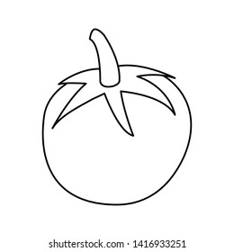 tomato fresh vegetables icon vector ilustrate