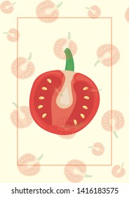 tomato fresh vegetables vector ilustration