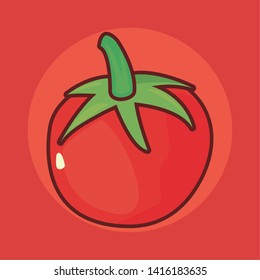 tomato fresh vegetables vector ilustration