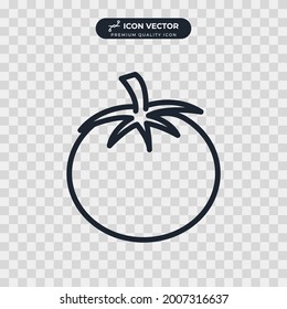 tomato fruit icon symbol template for graphic and web design collection logo vector illustration