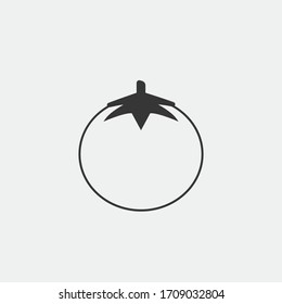 tomato fruit vector icon cooking