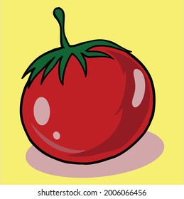 Tomato Healthy Vector Image Illustration