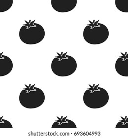 Tomato icon black. Singe vegetables icon from the eco food black.