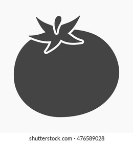 Tomato icon cartoon. Single vegetables icon from the eco food set.