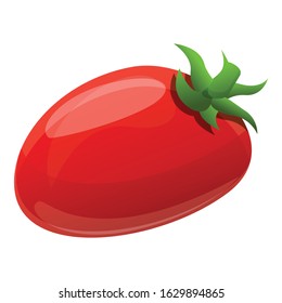 Tomato icon. Cartoon of tomato vector icon for web design isolated on white background