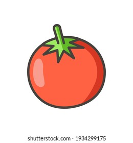 tomato icon of color style  design vector template
