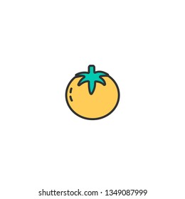 Tomato icon design. Gastronomy icon vector illustration