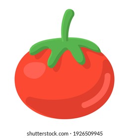 
Diseño de iconos de tomate, fruta madura que se utiliza comúnmente en la cocina 