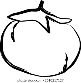 tomato icon in Doodle style