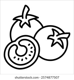 Tomato Icon Element For Design