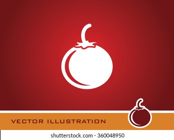 Tomato icon. Eps-10.