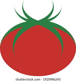 Tomato icon in flat design