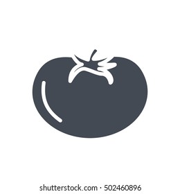 Tomato icon food solid vegetables silhouette