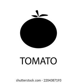 Tomato icon, great design for any purposes. Natural organic nutrition. Vector illustration. Stock image.