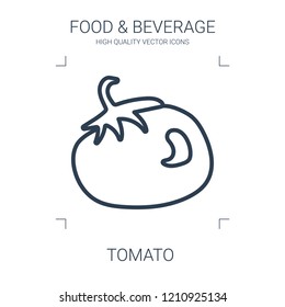 tomato icon. high quality line tomato icon on white background. from food collection flat trendy vector tomato symbol. use for web and mobile