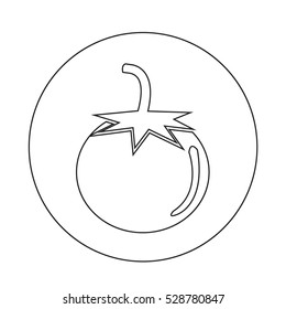 tomato icon illustration design