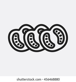 Tomato icon illustration isolated vector sign symbol