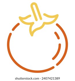 Tomato icon illustration for uiux, web, app, infographic, etc