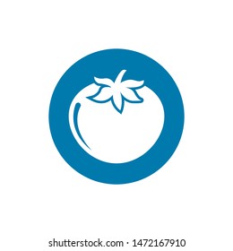 Tomato icon isolated on white background. Vector art.