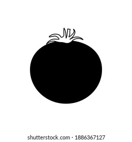 Tomato icon isolated on white background. Vector illustration