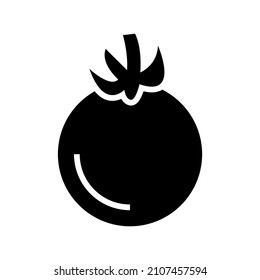 Icono de tomate aislado en fondo blanco