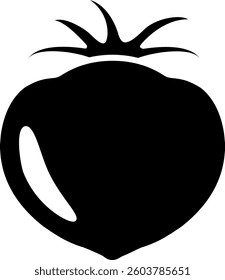 The tomato icon isolated on white background