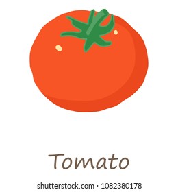 Tomato icon. Isometric of tomato vector icon for web design isolated on white background