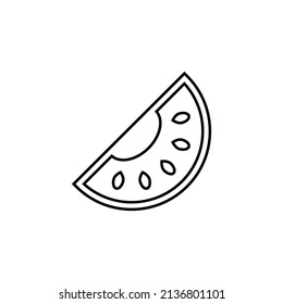 Tomato icon in line style