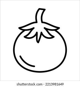 Icono De Tomate Diseño Modelo Vector Plantilla Señal De Ilustración Y Píxeles De Símbolo Perfecto