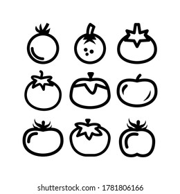tomato icon or logo isolated sign symbol vector illustration - Collection of high quality black style vector icons
