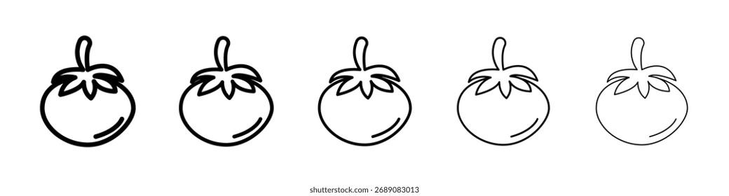 Tomato icon for mobile concept and web design.