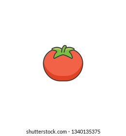 tomato icon on a white background