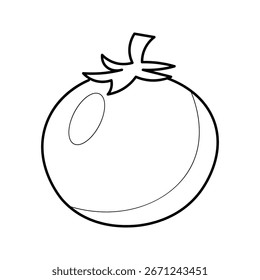 Tomato icon on white background