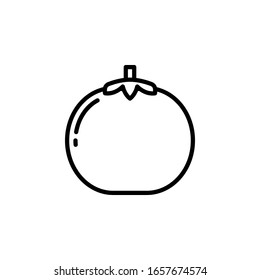 ícono de tomate parte de iconos de frutas y verduras