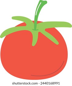 Icono de tomate. Verdura roja madura. Alimentos ecológicos