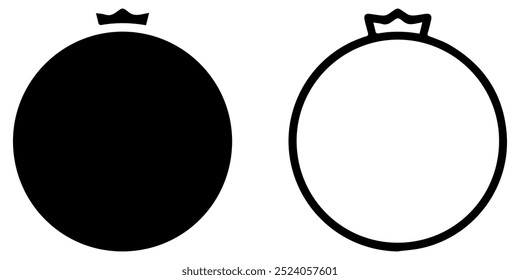 Conjunto de iconos de tomate. Vector de tomates cherry. icono de Vector vegetal.